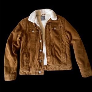Corduroy Jacket with Sherpa Lining